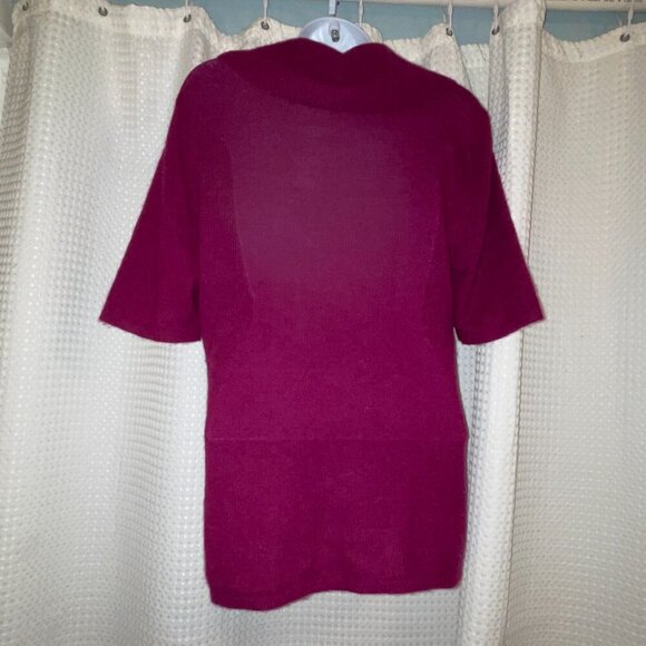 Jones New York Collection 100% Cashmere Sweater – Size M – Fuchsia Purple - Picture 5 of 6